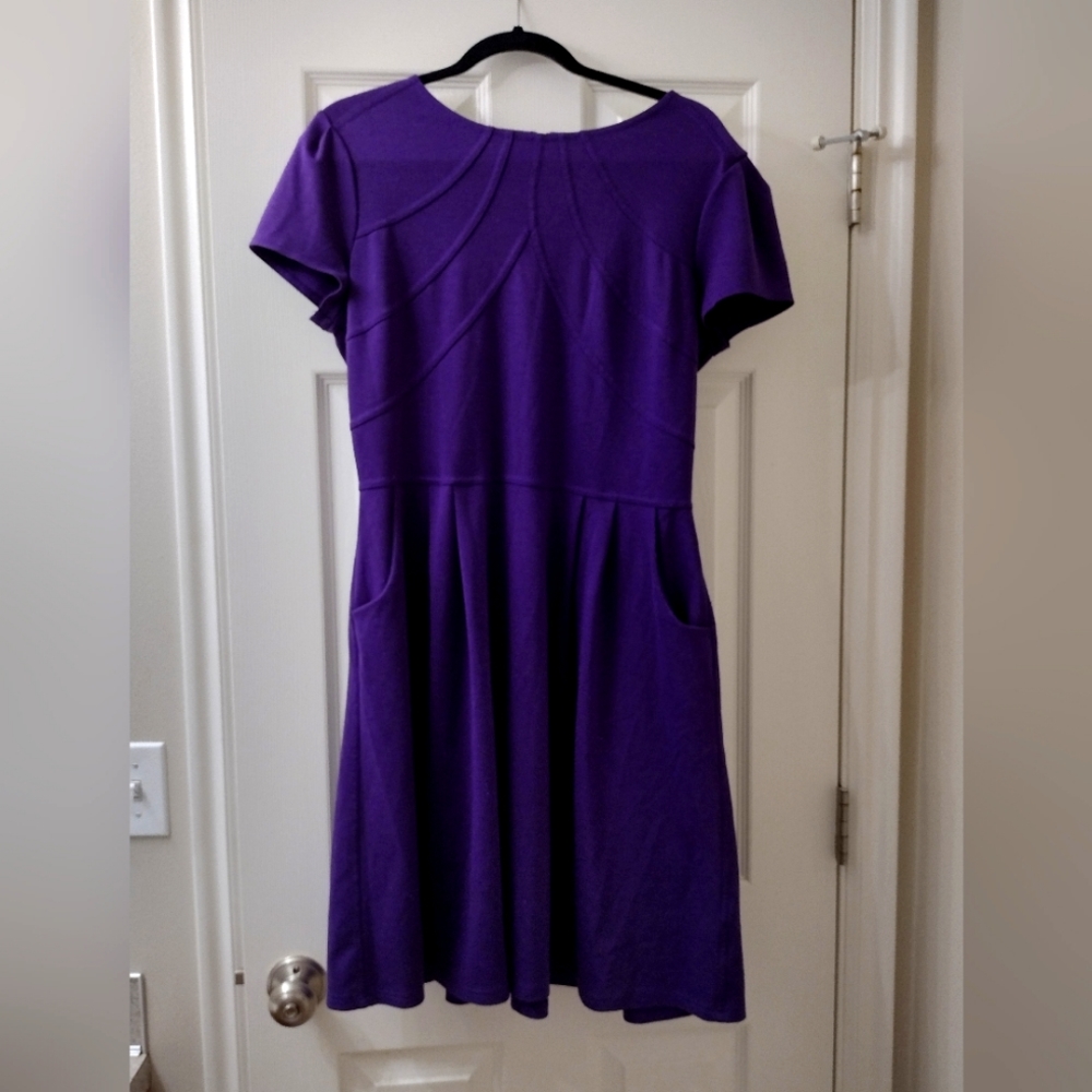 Alex Marie Purple Short Sleeve Dress